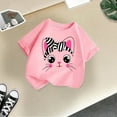 thumbnail image 4 of WOYY Big Girls Cute Graphic T-Shirt Cartoon Cat Print Cotton Short Sleeve T Shirt, 4 of 4