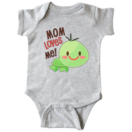 

Inktastic Mom Loves Me- Cute Turtle Gift Baby Boy or Baby Girl Bodysuit