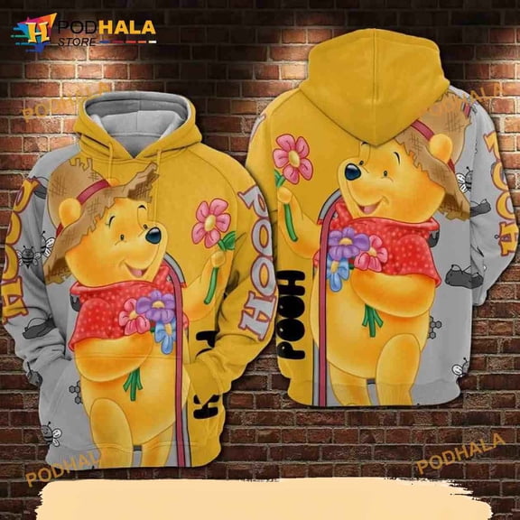 Pooh Bear Winnie The Pooh All Over Print 3D Hoodie