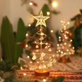 thumbnail image 2 of KAIYANG Lámpara de árbol de cristal con luz LED para árbol de Navidad, lámpara de mesa colgante para el día de San Valentín, cumpleaños de niña, decoración de dormitorio, luz de ambiente, 2 of 4