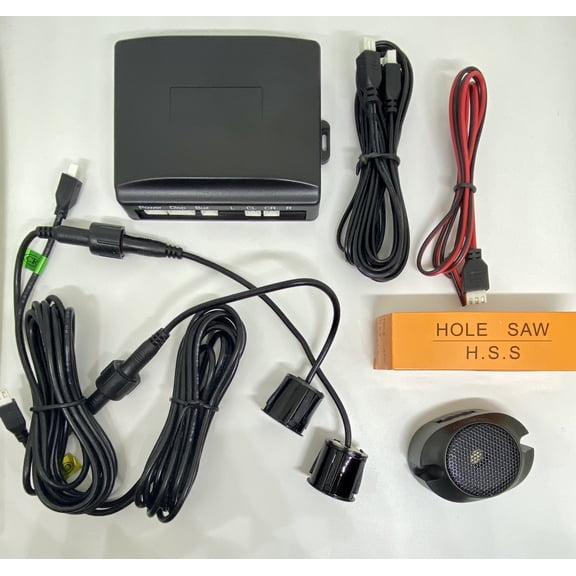 NEW Black Car Reverse Backup Parking 2 Sensor Radar System with Sounding Buzzer