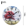 thumbnail image 2 of 14 Inch Wall Clock Battery Operated Silent Clock Decorative for Office, Kitchen, Outdoor, Living Room，Nature Rural Scene Sky Clouds Lonely Tree on Grassy Meadow Lovely, 2 of 4