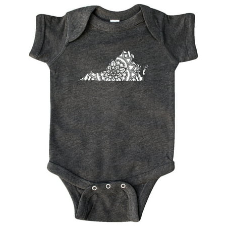 

Inktastic Virginia Silhouette Mandala Gift Baby Boy or Baby Girl Bodysuit