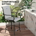 thumbnail image 5 of 360° Swivel Outdoor Bar Stools with Footrests / Relaxing Seating for Patio Dining, 5 of 5