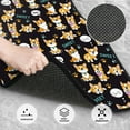 thumbnail image 3 of Naloa Cute Dogs Corgi Car Foot Mat Set of 4 Pieces - Universal Floor Liner Neoprene Full Set Floor Mats for Cars Trucks SUV, 3 of 7