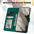 thumbnail image 4 of For Google Pixel 8A Cute Animal Pattern Wallet Case,Color Matching Premium PU Leather Shockproof Magnetic Flip Kickstand Credit Card Slots Slim Phone Case with Wrist Strap, Darkgreen, 4 of 8