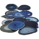 thumbnail image 3 of LARGE BLUE AGATE SLAB 4-5 INCH Geode Slice with Stand Crystal Mineral Gemstone Rock Gem, 3 of 4