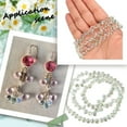 thumbnail image 6 of 1 Box 2 Strands About 200Pcs Glass Tear Drop Bead Green Teardrop Beads Bulk 8x6mm Top Drilled Faceted Bead Charms Spacer Dangle for Jewelry Making Necklace Bracelet Earrings DIYMedium Aquamarine, 6 of 9