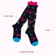 thumbnail image 2 of KAWELL Calcetines de compresión para mujeres y hombres, calcetines hasta la rodilla con soporte de 15-20 mmHg para correr, enfermería, atletismo,5 Pairs-Multicoloured a,Small-Medium, 2 of 6