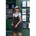 thumbnail image 5 of Ekouaer Womens Summer Casual Sleeveless Rompers Loose Spaghetti Strap Shorts Overalls Outfits 2024 Jumpsuits With Pockets, 5 of 5