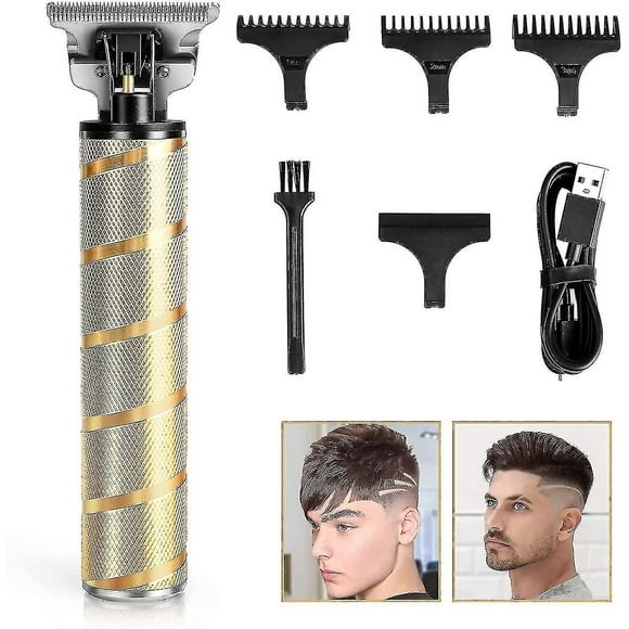 Hair Clippers For Men, Zero Gapped Hair Trimmers, T-blade Outline Clippers Trimmers For Hair Cutting, Cordless Hair Clippers, Usb Charge Waterproof T