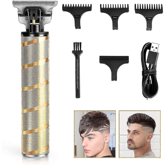 Hair Clippers For Men, Zero Gapped Hair Trimmers, T-blade Outline Clippers Trimmers For Hair Cutting, Cordless Hair Clippers, Usb Charge Waterproof T