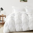thumbnail image 4 of Truly Soft Cloud Puffer Boxed Pleat 100% Microfiber Polyester White 3-Piece Full/Queen Comforter Set, Solid Casual themed, Adult Bedding, OEKO-TEX Certified, 4 of 12