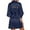 01_Navy, variant on Women's 3/4 Sleeve Solid Color Rhinestone Satin Bridesmaid Bathrobe Morning Robe Holiday Pajamas for Women for Celebrations 04_Pink,One Size