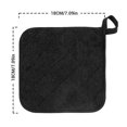thumbnail image 4 of Monebena 4Pcs Cotton Potholders Kitchen Everyday Basic Terry Pot Holder Heat Resistant Large Coaster Hot Pads Kit Trivets Set for Cooking and Baking Set M01, 4 of 18