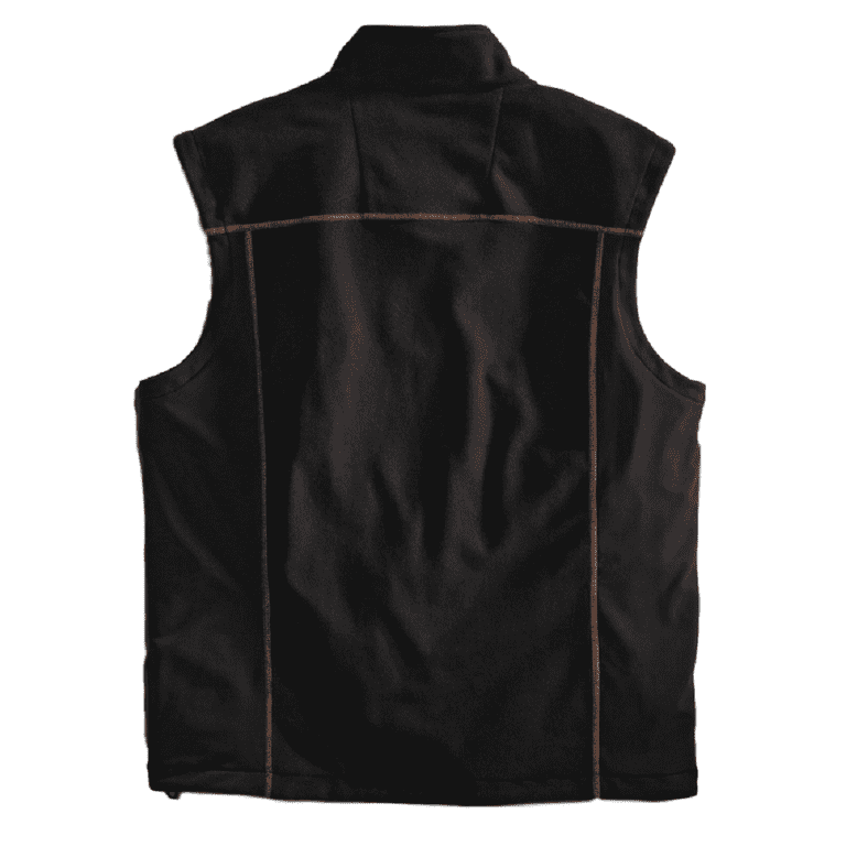 Harley-Davidson Men's Fleece Mid-Layer Vest Windproof, BLACK. 98567-16vm, Size: XL