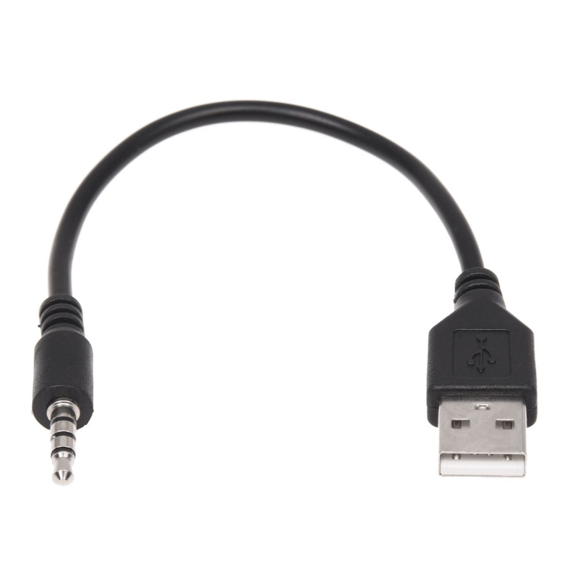 3.5mm AUX Audio Plug Jack to USB 2.0 Male Charge Cable Adapter Cord Car iPod MP3 
