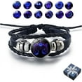 thumbnail image 2 of Zodiac Signs Spirit Bracelet for Women & Men – Multilayer Adjustable PU Leather Bangles, 12 Constellations Serene Manifestation Unisex Bracelet, 2 of 7