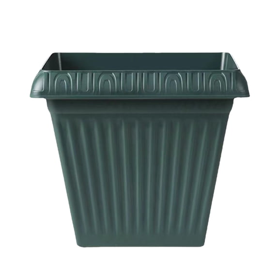 Square Thickened Root Control Pot Plastic Flower Pot for Gardening Flowers Green Plants Imitation Ceramic 20x20x15cm Red Beige