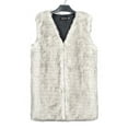 thumbnail image 7 of Drses Faux Fur Vest Jacket for Women Sleeveless Open Front Winter Warm Waistcoat Fluffy Fuzzy Gilet Coat Outerwear, 7 of 7