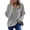 # Light Grey, variant on TEMOFON Sweatshirts for Women Fall clothes Loose V Neck Colorblock Long Sleeve Shirts for Winter Tops Trendy Sweat Shirts Light Grey L