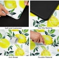 thumbnail image 6 of Watercolor Lemon Kitchen Rugs Set Non-Slip Anti Fatigue Mat 2 PCS Comfort Standing Floor Mats Thick Memory Foam Cushioned for Home Kitchen Office Decor,17.3" x 28" + 17.3" x 47", 6 of 6