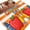 Orange, variant on Children's Day Area Rugs 5'x7', Washable Small Throw Rugs for Laundry Room Playroom, Cartoon Pencil Watercolor Orange Striped Indoor Outdoor Rug Non-Slip Low Pile Carpet Runner Reversible Floor Mats