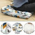 thumbnail image 4 of Dutch Velvet Square Yoga Cushion 22 Inch, Boho Meditation Floor Pillow for Bedroom and Reading Area, 4 of 7
