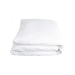 Hotel Bed Linens TC-250 Prem. Percale Plain Cotton-Poly Duvet Covers ZIPPER KING 88"x102 Color: White 1/Pack