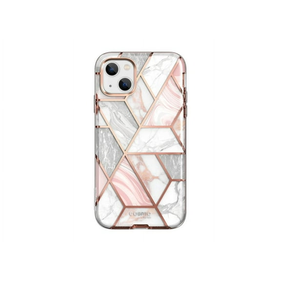 i-Blason Cosmo Series Designed for iPhone 14 Case 6.1 inch (2022)/iPhone 13 Case 6.1 inch (2021), Slim Full-Body Stylish Protective Case with Built-in Screen Protector(Marble)