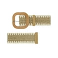 thumbnail image 2 of INSPIRE CHICWomen's Plus Size Straw Woven Belt Elastic Stretch Wide Waist Belt Boho Braided Belts for Dress 45.3" Khaki, 2 of 5
