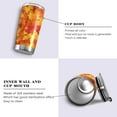 thumbnail image 2 of Fall Maple Leaves Insulated Tumbler with Lid and Straw Stainless Steel Double Wall Vacuum Travel Mug Coffee Tumbler Water Cup 20oz Keep Cold or Hot Gift for Men Women Sports Hiking, 2 of 5