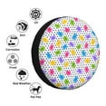 thumbnail image 4 of Goofa Bear And Polka Dot Pattern Universal Tire Cover for Jeep, SUV, Truck, and Trailer – Waterproof, UV-Resistant,Easy to Install, Fits 14"-17" Tires-14 inch, 4 of 6