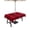 Red, variant on Outdoor Tablecloth with Umbrella Hole Zipper Buffalo Plaid Round Tablecloth 60" Waterproof Outside Table Cloth Amber Orange Farmhouse Gingham Striped Patio Table Cover Tablecloths for Picnic Party