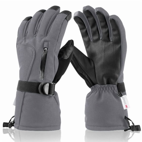 Cold Weather Gloves for Men, Waterproof & Insulated with 3M Thinsulate for Skiing, Snowboarding and Snowmobiling