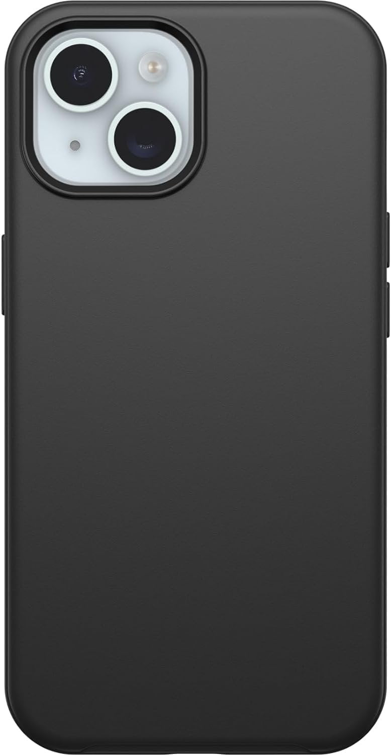 OtterBox iPhone 15, iPhone 14, & iPhone 13 Only - Symmetry Series Case - Black - Ultra-Sleek - Wireless Charging Compatible - Raised Edges Protect Camera & Screen