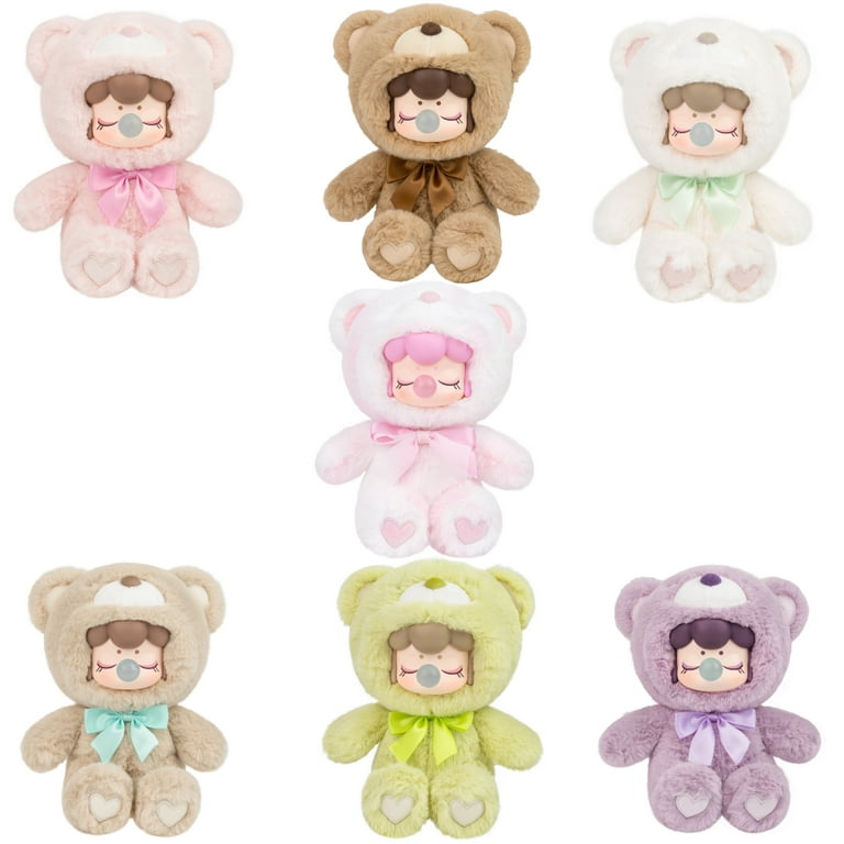 Rolife Nanci Chocolate Colorful Plush Bear 6Pcs Series Blind Box
