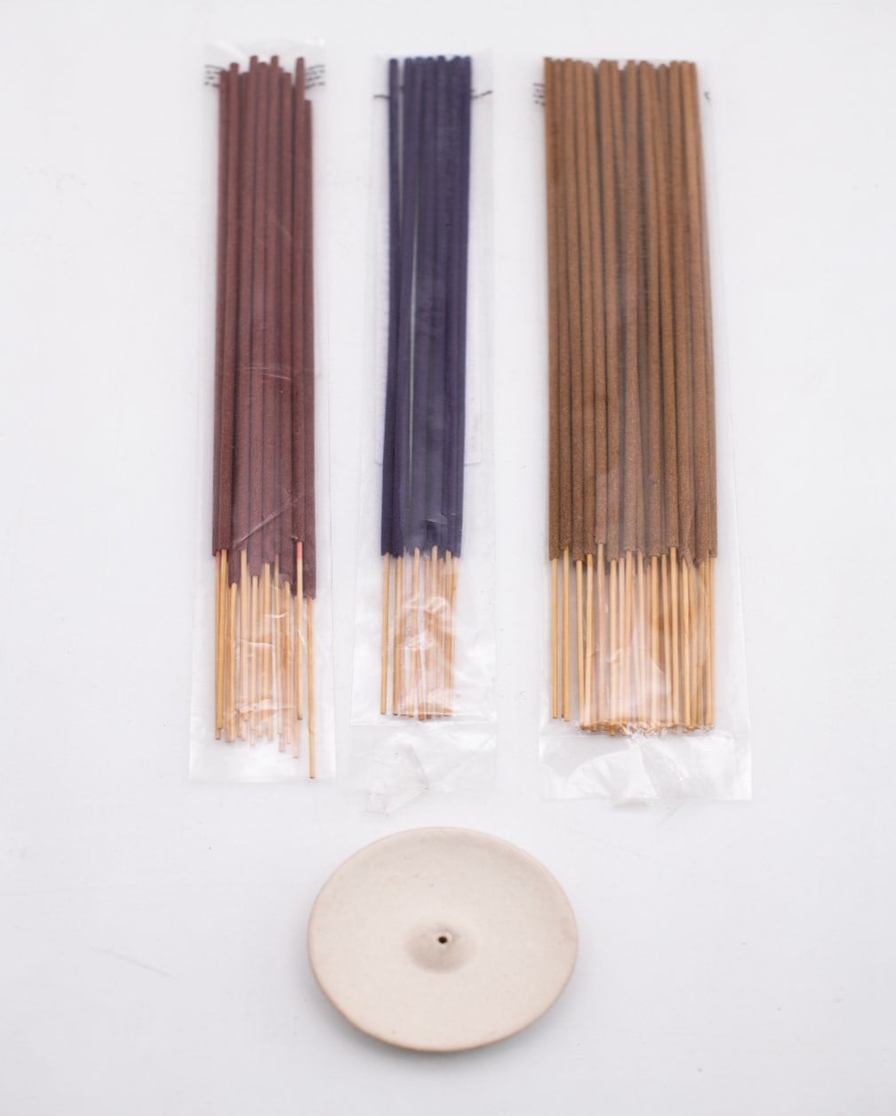 Mainstays Incense Kit, Dragon's Blood, Lavender, Sandalwood Fragrances (Light Brown), 40 Pack with Holder