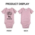 thumbnail image 3 of Sorry I Can't I Have Plans With My Bullmatian Love Pet Dog Cute Baby Bodysuit (Pink, 18-24 Months), 3 of 5