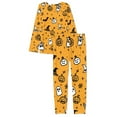 thumbnail image 6 of FOR U DESIGNS Halloween Pumpkin Ghost Long Sleeve Pajama Set for Women with Pockets 2 Pack Size 6XL Pjs Lightweight Lounge Sleepwear Pants and Tops for Women, 6 of 6