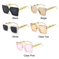 thumbnail image 2 of for Women & Men Trendy Eyewear Vintage Luxury Shades Oversized Square Sunglasses Beach Sunshade Sunglasses Big Sun Glasses WHITE, 2 of 8