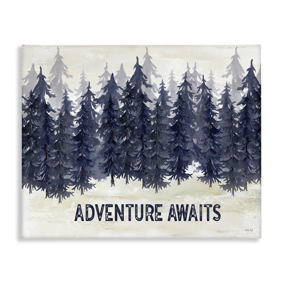 Stupell Industries Coastal Adventure Awaits with Blue Forest Canvas Art, 20 x 16, by Cindy Jacobs