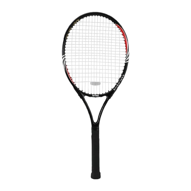 Lipstore Tennis Racket Shockproof Nonslip Grip Tennis Racquet for Park Beach Backyard Black
