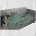 thumbnail image 6 of Green Soft Flannel Fleece Throw Blanket, Vintage Style Victorian Garden Pattern Antique Design Old Fashion Ornaments, Cozy Plush for Indoor and Outdoor Use, 50" x 60", Turquoise Seafoam, by Ambesonne, 6 of 6