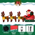 thumbnail image 6 of 8FT Christmas Inflatable Santa Claus on Reindeer Sleigh with LED Lights Christmas Decoration for Outdoor Yard, Garden, Holiday, 6 of 12