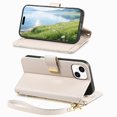 thumbnail image 2 of Flip Case for FOXDOCK iPhone 14 Full Protection Gift Choice Wallet Function Floral Embossed Kickstand Viewing, 2 of 6