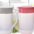 thumbnail image 4 of MasteelfCA 1pc Cold Water Pitcher High Temperature Resistant Plastic Beverage Pitcher with Scale for Storage Water Scented Tea 2L(White), 4 of 7