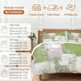 thumbnail image 6 of Sage Green Grey Abstract 4 Piece Duvet Cover Set Full Size Modern Graffiti Soft Bedding Set Comforter Cover, 1 Duvet Cover 1 Flat Sheets and 2 Pillowcases, 6 of 9