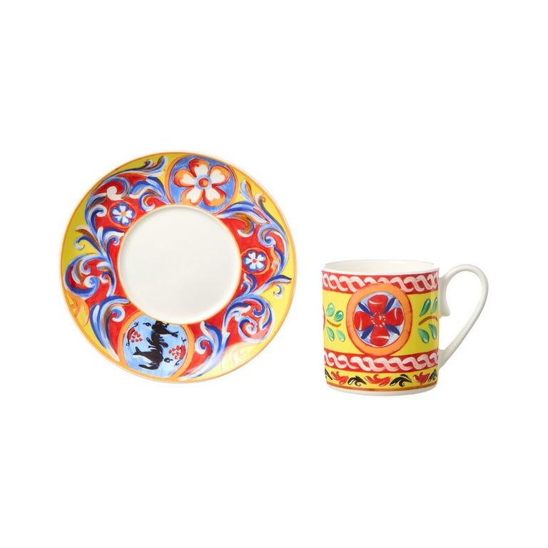 Dolce & Gabbana Coffee Cup & Saucer Set - Walmart.com