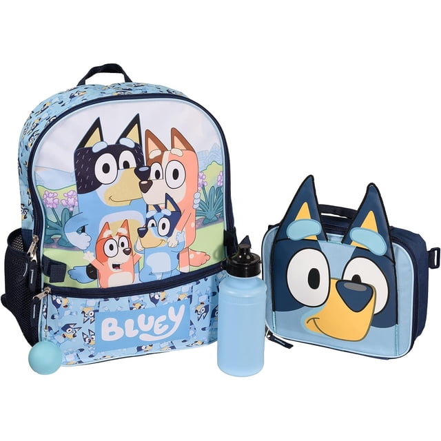 Set de mochilas AI ACCESSORY INNOVATIONS Bluey de 4 PIEZAS para niños